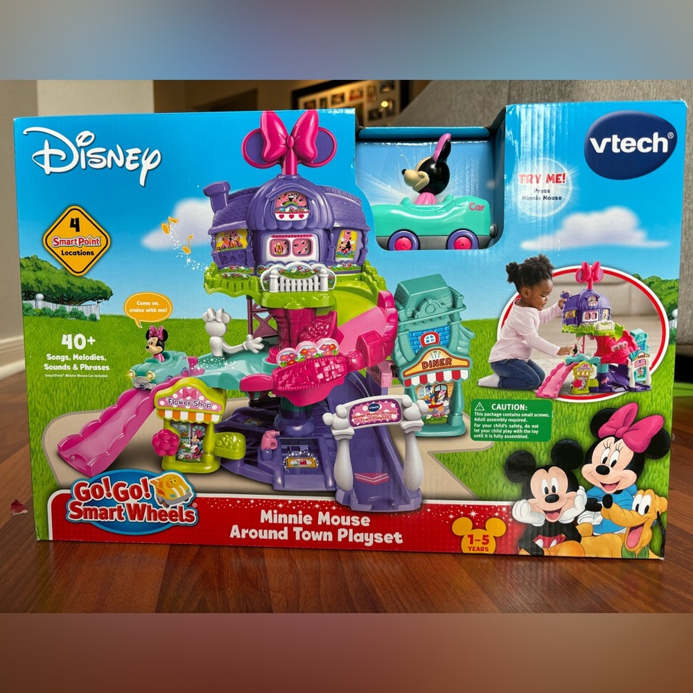 VTech Go! Go! Smart Wheels Minnie Mouse Around Town Playset